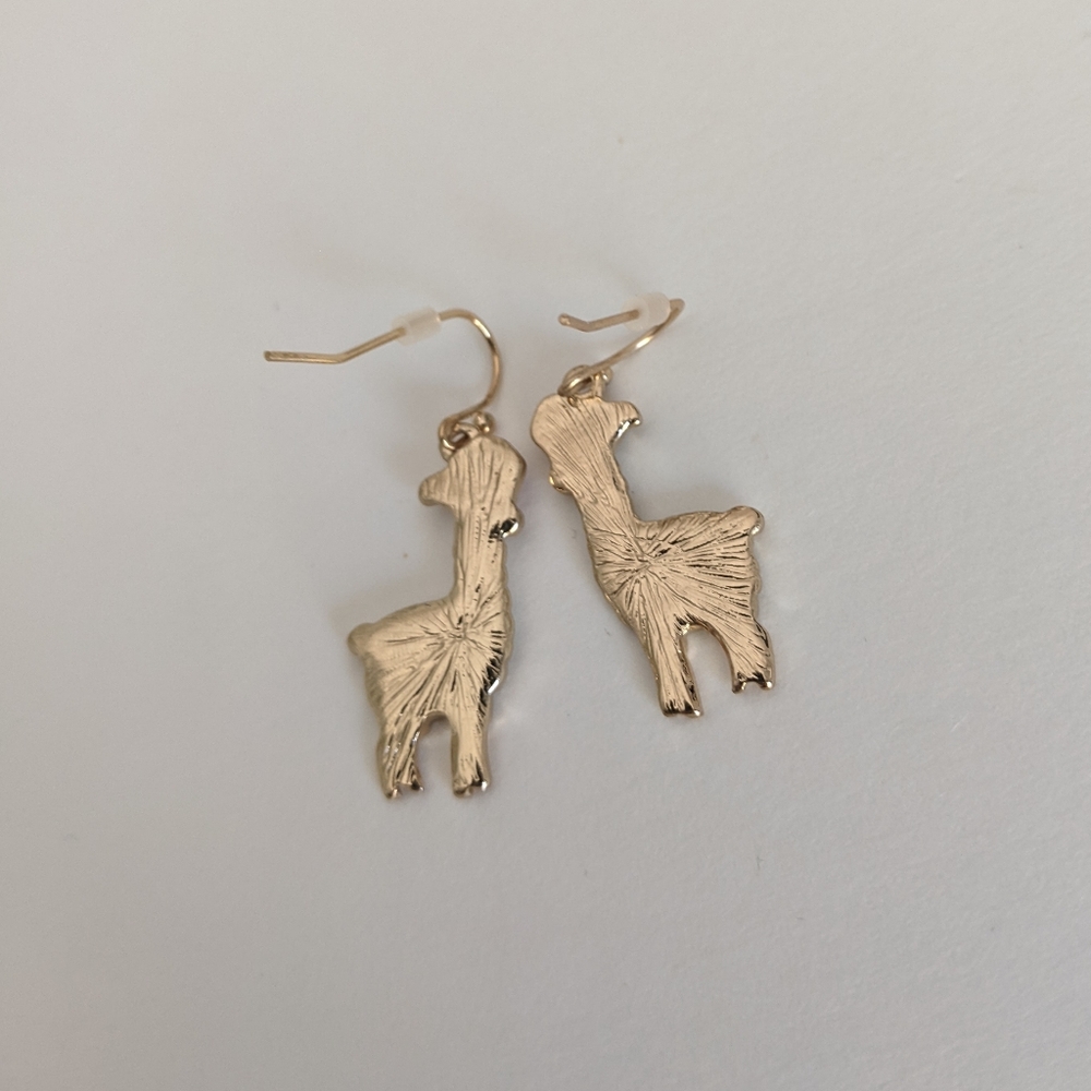 Avon "Fa La La Llama" Christmas Earrings, New without tags - Picture 5 of 5